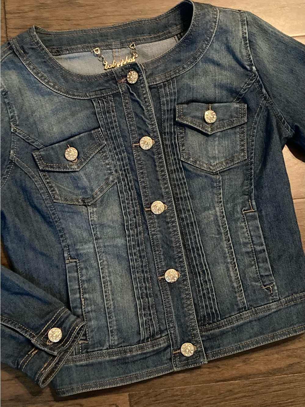 Gorgeous Baby Phat Cropped Denim Jacket Size Medium Size 6 EUC